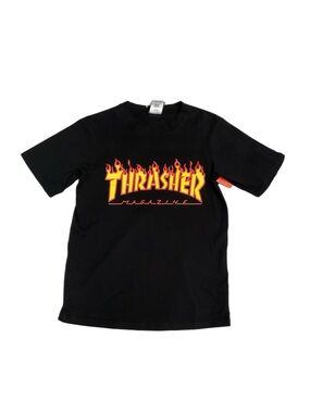 Youth Thrasher Magazine classic Flame Logo T-shirt